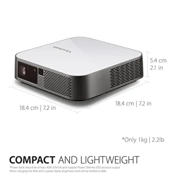 ViewSonic M2e 1080p Portable Projector with Harman Kardon Speakers