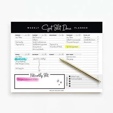 Bliss Collections Weekly Planning Pad for Effortless Organization