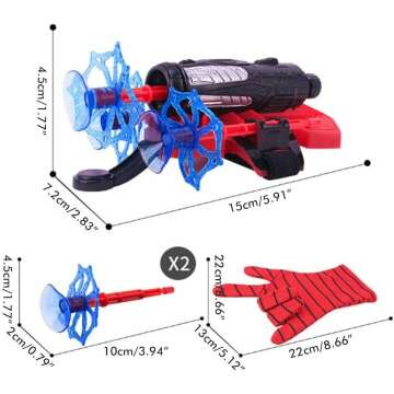 Spider Gloves Web Shooter for Kids Fun Cosplay Toy