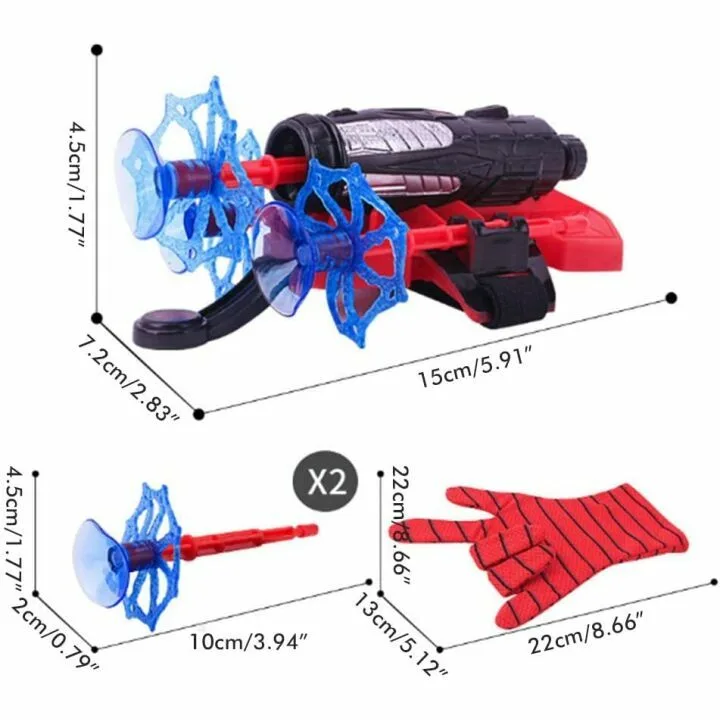 Spider Gloves Web Shooter for Kids Fun Cosplay Toy