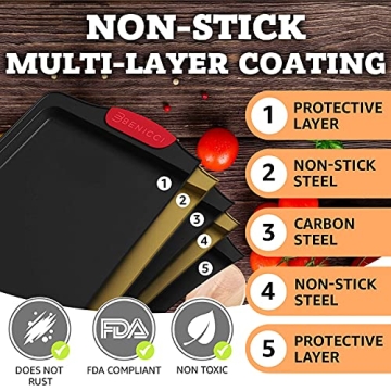 Non-Stick Baking Sheets Set - Bake Your Favorite Treats Right!