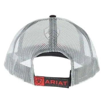 ARIAT Rumblin Logo Cap Black/Gray One Size