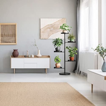 Modern Kinkota Tall Plant Stand for 5 Indoor Plants