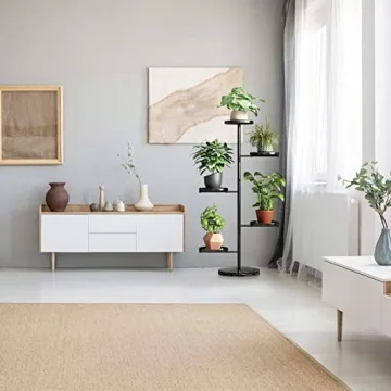 Modern Kinkota Tall Plant Stand for 5 Indoor Plants