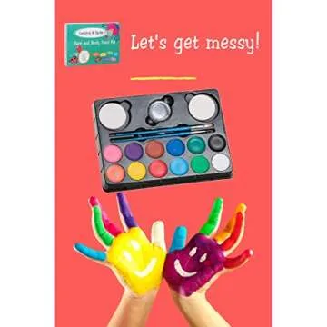 Ladybug & Spider Non-Toxic Kids Face Paint Kit - 12 Colors