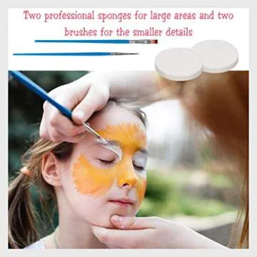 Ladybug & Spider Non-Toxic Kids Face Paint Kit - 12 Colors
