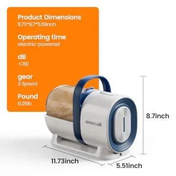 Pet Grooming Vacuum Kit for Easy Cleanup & Grooming