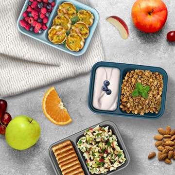 Bentgo Prep Snack Containers - Reusable, Microwaveable, Eco-Friendly 20-Piece Set - Perfect for Heal...