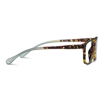 Stylish Peepers Soft Square Reading Glasses in Tortoise/Aqua