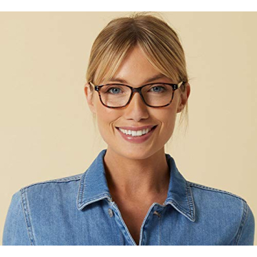 Stylish Peepers Soft Square Reading Glasses in Tortoise/Aqua