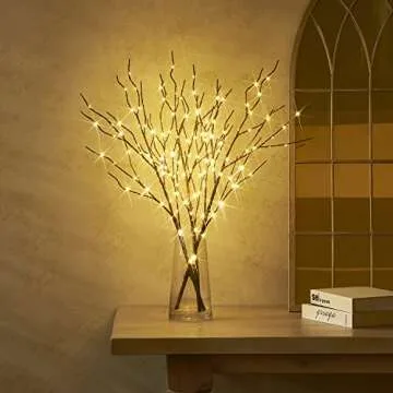 LITBLOOM 30IN Willow Branch with 150 LEDs and Timer