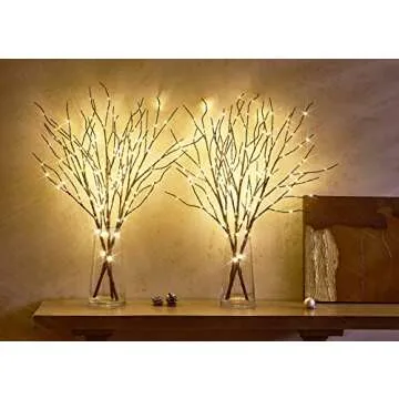 LITBLOOM 30IN Willow Branch with 150 LEDs and Timer