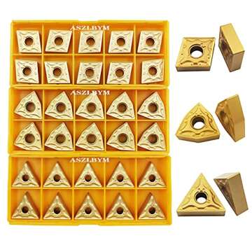 ASZLBYM 30PCS CNC Lathe Inserts Set for Precision Cutting