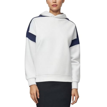 ABOCIW Oversized Hoodies for Women Color Block Fleece Long Sleeve Sweatshirts Casual Sweaters Loose ...