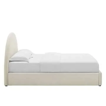 Modway Resort King Size Cloud Bed in Velvet Style