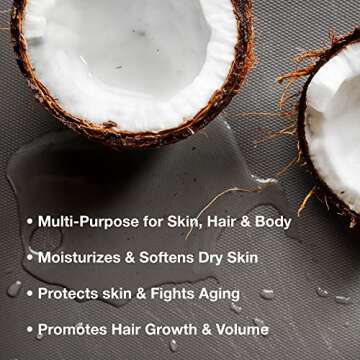 Soapeauty Coconut Oil 76 Degree Cold Pressed | Natural Carrier Oil for Candle Making & Soap Making, Face, Skin Care, Hair Care | (4 Oz)