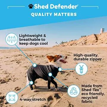 Shed Defender Originals - Dog Bodysuit for Shedding Relief