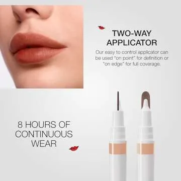 stila Calligraphy Lip Stain Long-Lasting Tint, Moisturizing, Transfer-Proof, Lightweight, Sheer Buildable Color, Fades to a Natural Wash of Color Elizabeth, 22 Fl. Oz.