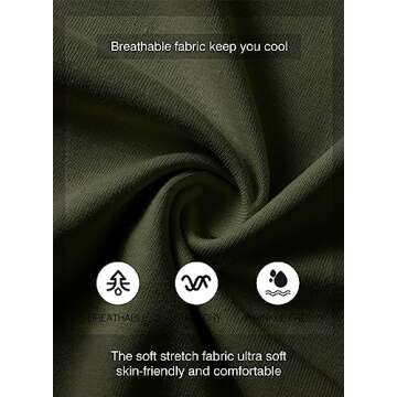 JMIERR Men's 3 Pack Cotton Hipster Hip Hop Longline Crewneck T-Shirt, Short Sleeve Gym Workout Athletic T Shirts for Men Pack,L, Black/Light Grey/Army Green