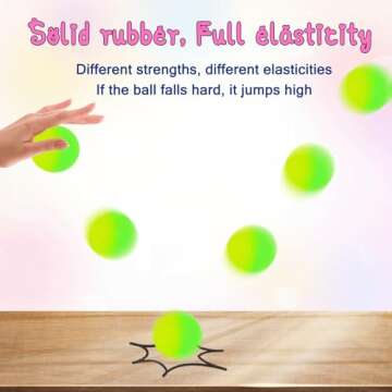 Vibrant 24 Pack Bouncy Balls for Easter & Parties