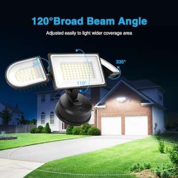 Olafus 130W Flood Lights Outdoor Plug in, Switch Controlled 13000LM LED Security Light, IP65 Waterproof Outside Floodlight, 6500K Exterior Lights Fixture for House, Yard, Garage Black