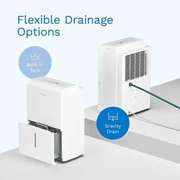 hOmeLabs 3000 Sq. ft. Energy Star Dehumidifier - Ideal for Medium to Large Rooms, Bedrooms and Home Basements - Powerful Moisture Removal and Humidity Control - 35 Pint (Previously 50 Pint)