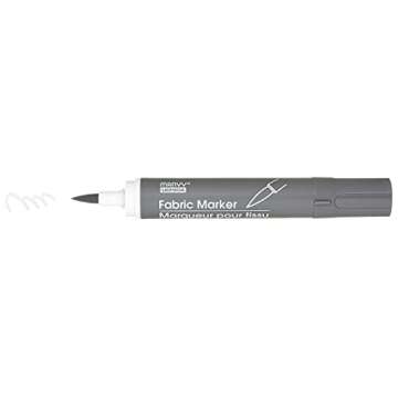 Uchida 722-C-12 Marvy Fabric Brush Point Marker, Warm Gray