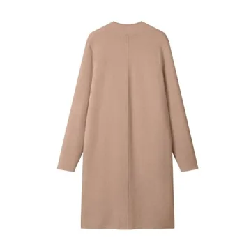 MEROKEETY Women's Winter Draped Cardigan - Khaki