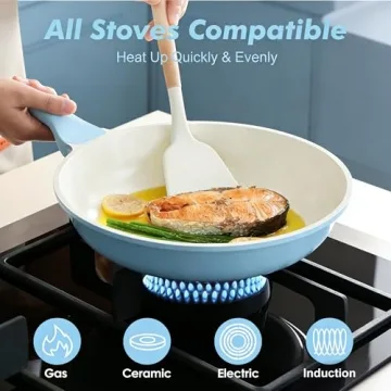 Sensarte 8-Inch Nonstick Ceramic Frying Pan for Healthy Cooking