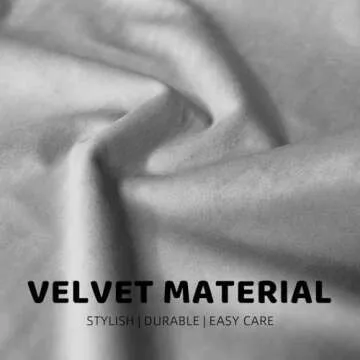 Jyumini Pack of 2 Velvet Soft Throw Pillow Covers 18x18 Inch, Silky Square Decorative Cushion Cases with Zipper for Home Decor Pillow Case Living Room Couch Sofa Bedroom, Grey