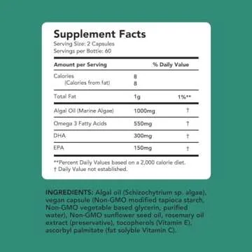 Vegan Omega 3 Supplement | Plant-Based Essential Fatty Acids