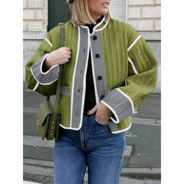 Stylish Tankaneo Cropped Quilted Jacket for Women