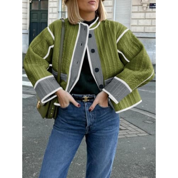 Stylish Tankaneo Cropped Quilted Jacket for Women