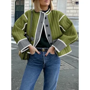 Stylish Tankaneo Cropped Quilted Jacket for Women