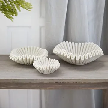 Handcrafted Marble Bowl Eco-Friendly Home Decor 5 Inch