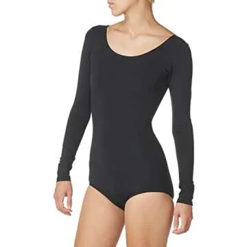 Capezio Women's Long Sleeve Leotard,Black,X-Large