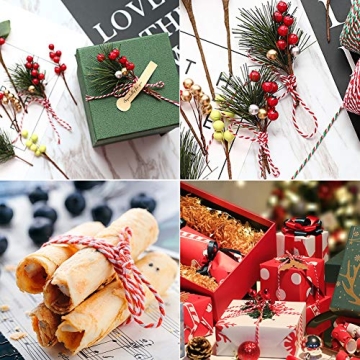 Tenn Well Red and White Twine for Crafts and Gifts