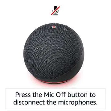 Echo Dot (4th Gen) Smart Speaker with Alexa - Charcoal