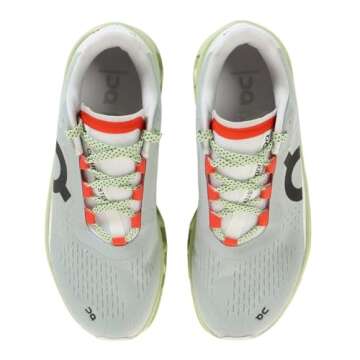 On Women's Cloudmonster Sneakers, Glacier | Meadow, Green, 9 Medium US