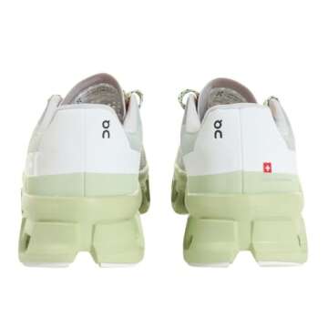 On Women's Cloudmonster Sneakers, Glacier | Meadow, Green, 9 Medium US