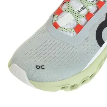 On Women's Cloudmonster Sneakers, Glacier | Meadow, Green, 9 Medium US