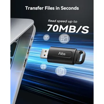 Aiibe 128GB USB 3.0 Flash Drive 5 Pack for Quick Storage