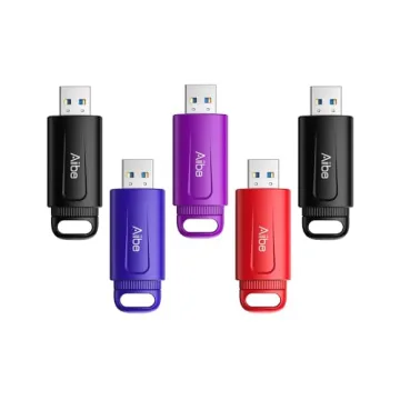 Aiibe 128GB USB 3.0 Flash Drive 5 Pack for Quick Storage