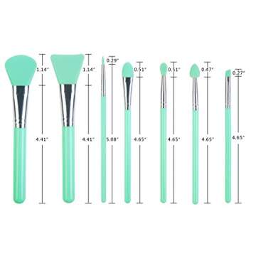 LORMAY 7 Pcs Silicone Brush applicator kit for UV Resin Epoxy Art Crafting and Cream Makeup Products...