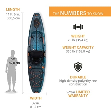 Lifetime Fishing Kayak Yukon Angler 116 for Outdoor Adventures