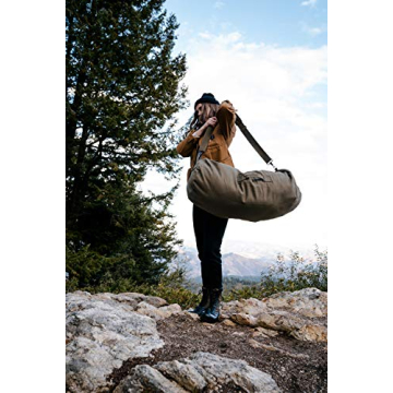 Stansport Canvas Deluxe Duffel Bag Heavy-Duty Travel Camping