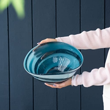 A&B Home Unique Blue and White Decorative Bowl for Home