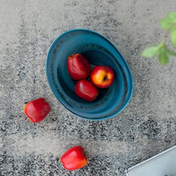 A&B Home Unique Blue and White Decorative Bowl for Home