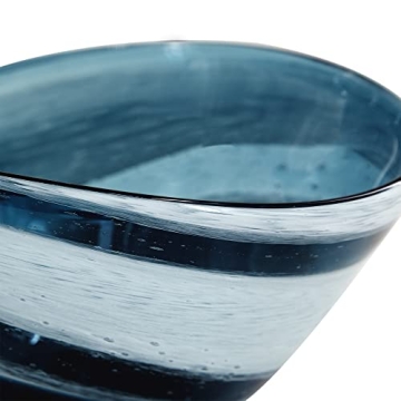 A&B Home Unique Blue and White Decorative Bowl for Home