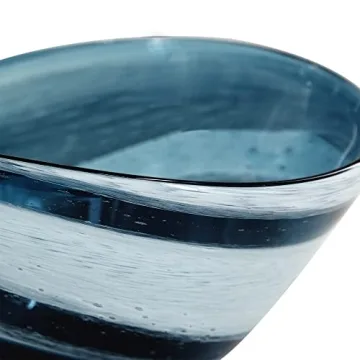 A&B Home Unique Blue and White Decorative Bowl for Home